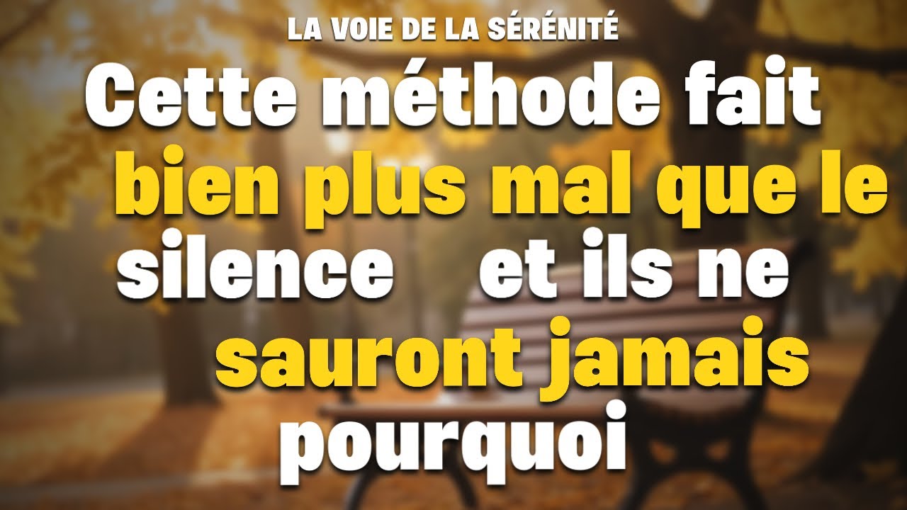 Cette méthode fait bien plus mal que le silence… et ils ne sauront jamais pourquoi