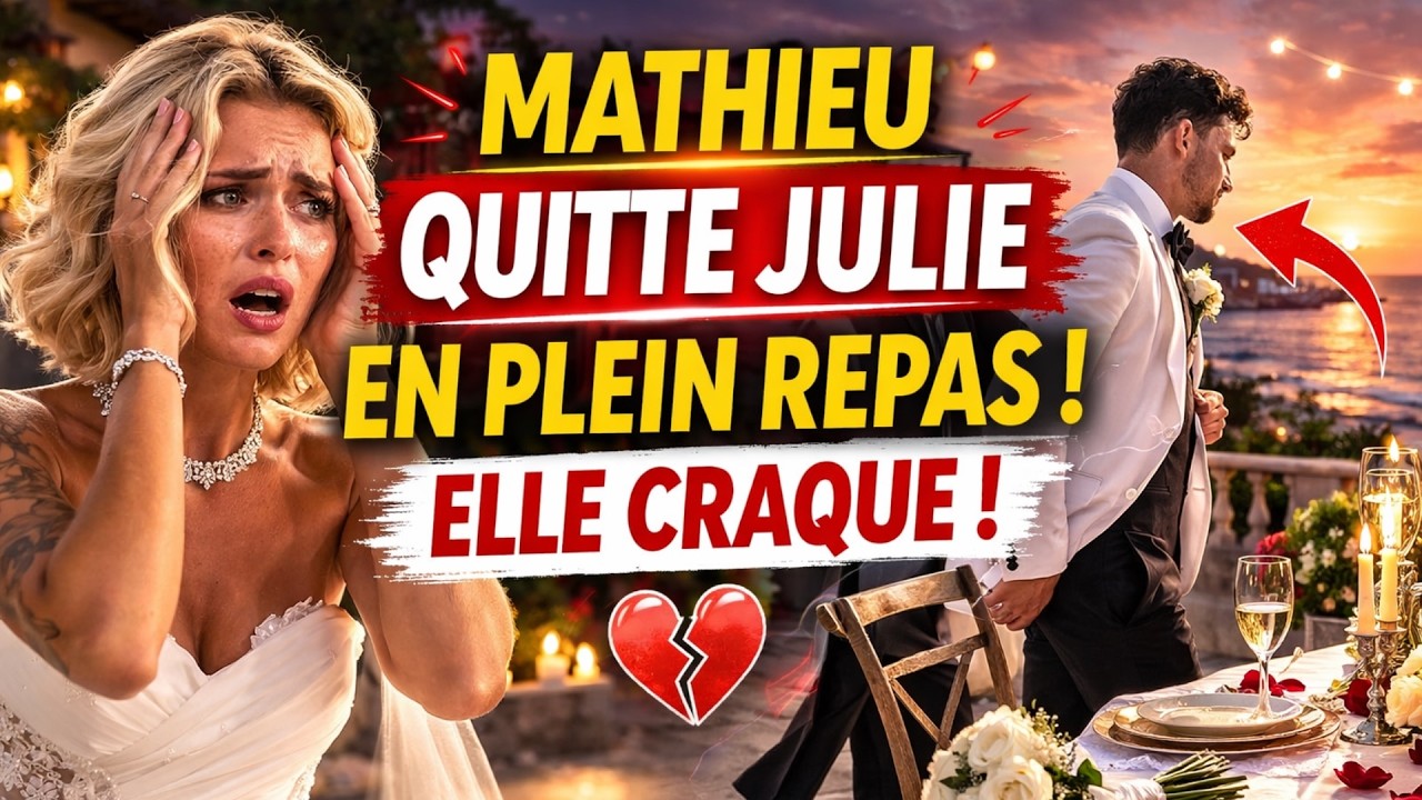 Mathieu (Mariés au premier regard) quitte Julie en plein milieu de repas : “Je ne comprends pas ”
