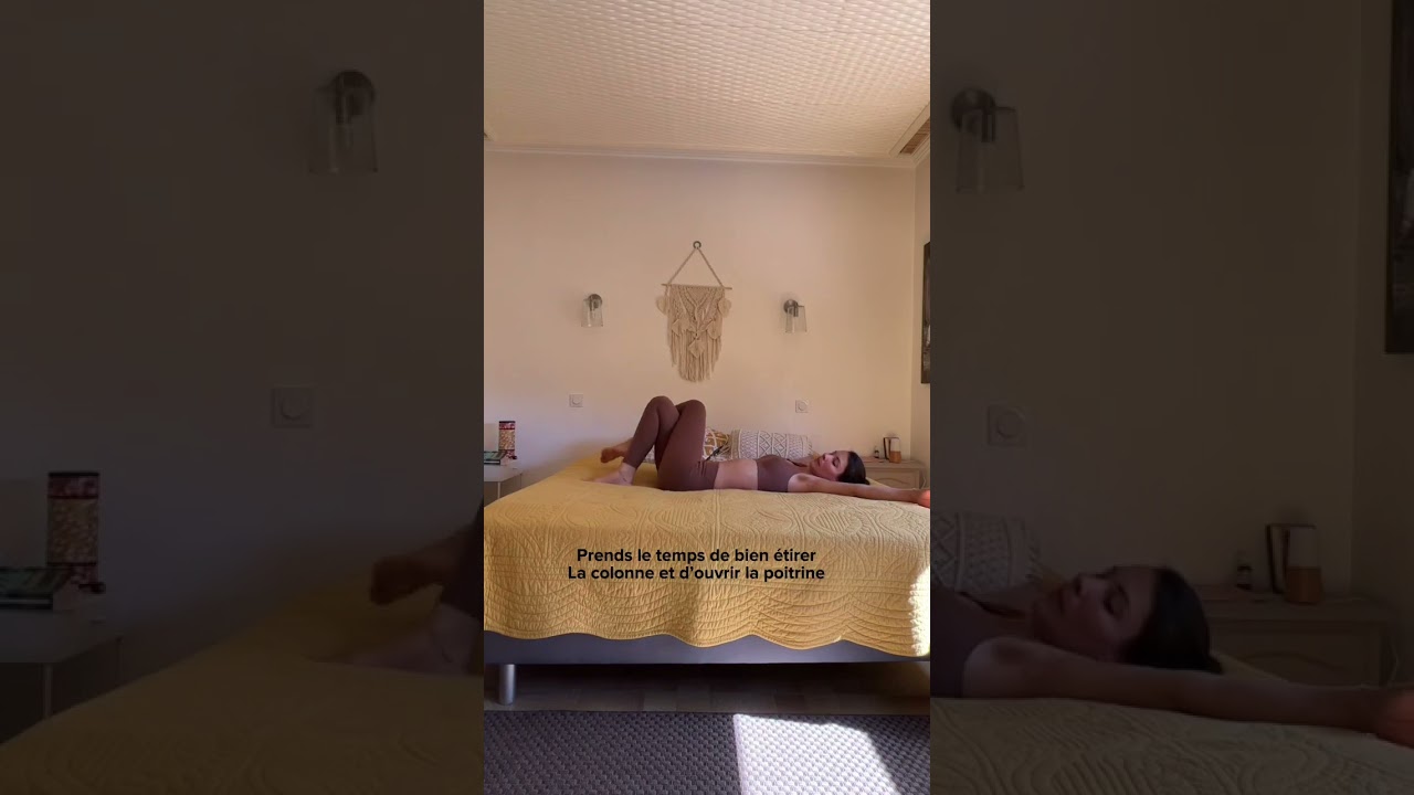 Yoga dans le lit | des étirements pour commencer une bonne journée #yoga