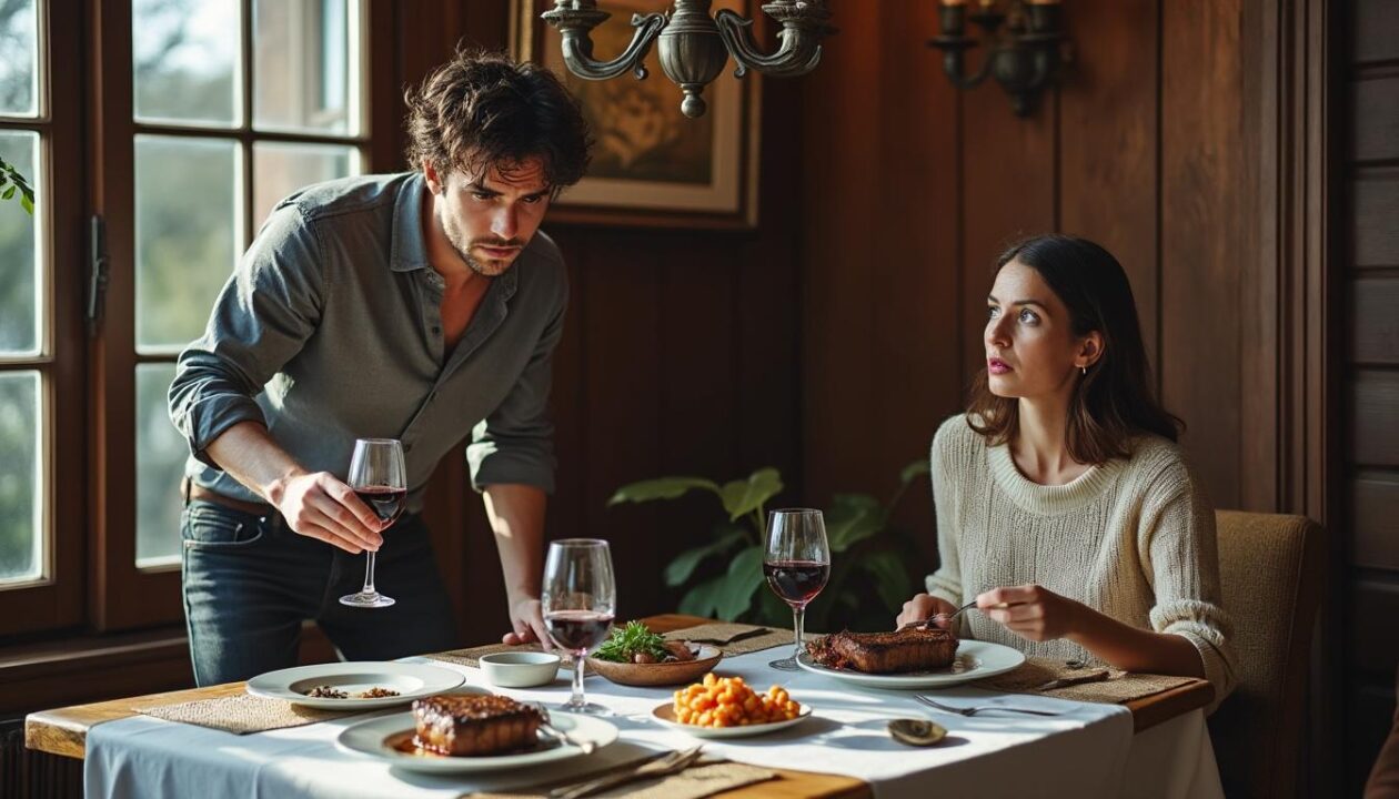 découvrez le moment choc dans mariés au premier regard où mathieu quitte brusquement julie en plein repas, provoquant une incompréhension totale entre les deux.